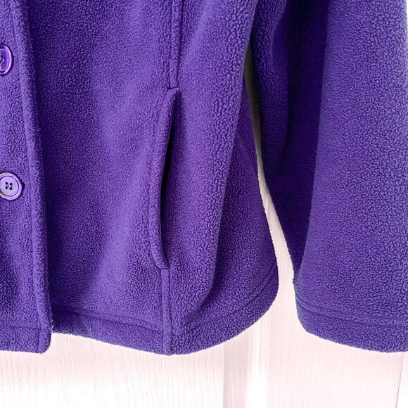 🛍 2 for $25! 🛍 Windham Harbour - Purple Button up Sweater/Jacket - Picture 3 of 6
